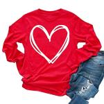 Women's Love Heart Long Sleeve Tee