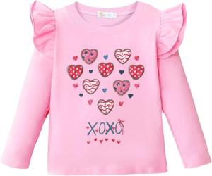Toddler Girls XOXO Valentine Heart T-Shirt