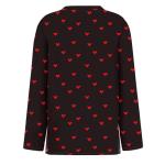 Women's Casual Heart Print Long Sleeve Sweatshirt