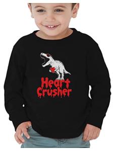 Tstars Heart Crusher T-Rex Love Toddler Tee