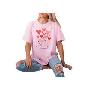 Love Never Fails Christian Valentine’s Day Shirt
