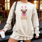 Personalized Valentine's Pug Dog T-Shirt