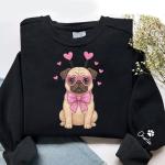 Personalized Valentine's Pug Dog T-Shirt