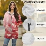 Valentine's Day Cute Print Oversized Hoodie T-Shirt