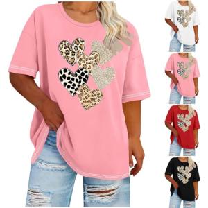 Cute Plus Size Valentine’s Day Heart T-Shirt