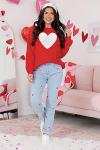 Cute Love Heart Graphic Valentine’s Day Tee