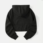 Cute Valentine's Day Heart Graphic Crop Sweatshirt