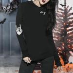 Spooky Season Ghost Graphic T-Shirt for Women