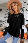 Spooky Ghost Halloween Sweatshirt for Women
