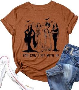 Vintage Ghoul Gang Graphic Tee for Halloween