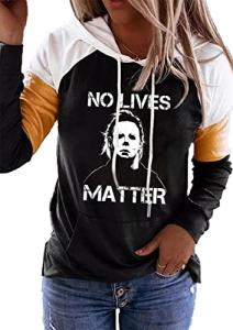 Women’s Pumpkin Face Halloween Hoodie T-Shirt