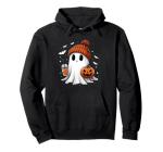 Cute Ghost Coffee Halloween Women's Pullover Hoodie