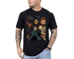 Spooky Horror Movie Characters Halloween T-Shirt