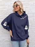 Plus Size Halloween Graphic Sweatshirt for Women