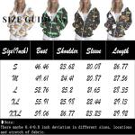 Women's Halloween Ghost Print Zip-Up Hoodie