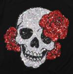 Vintage Gothic Skull Off The Shoulder T-Shirt