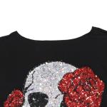 Vintage Gothic Skull Off The Shoulder T-Shirt