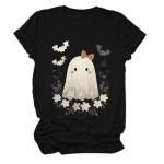 Cute Women’s Halloween Pumpkin Graphic T-Shirt