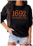 Witch Halloween Sweatshirt for Women - Black