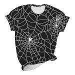 Women's Halloween Spider Web Casual T-Shirt