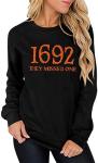 Witch Halloween Sweatshirt for Women - Black