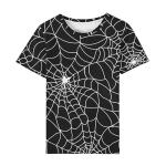 Women's Halloween Spider Web Casual T-Shirt