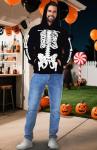 Halloween Skull Hoodie for Adults - Lightweight Pullover