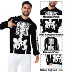 Halloween Skull Hoodie for Adults - Lightweight Pullover
