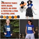 Funny Letter M Halloween T-Shirt for Women