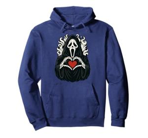 Creepy Ghost Heart Hands Halloween Hoodie