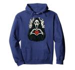 Creepy Ghost Heart Hands Halloween Hoodie
