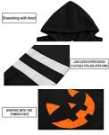 Plus Size Halloween Hoodie with Pumpkin Print
