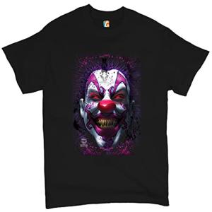 Creepy Grinning Clown Halloween T-Shirt for Men