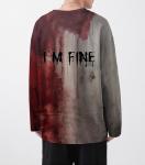 I'm Fine Bloody Long Sleeve Halloween T-Shirt