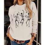 Spooky Dancing Skeleton Oversized Halloween T-Shirt