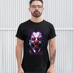 Creepy Grinning Clown Halloween T-Shirt for Men