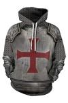 Medieval Knight Templar Hoodie for Men