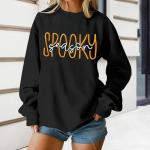 Spooky Season Graphic Sweatshirt for Women