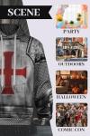 Medieval Knight Templar Hoodie for Men