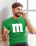 Funny Letter M Halloween T-Shirt for Men