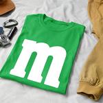 Funny Letter M Halloween T-Shirt for Men