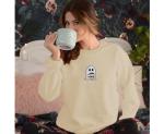 Halloween Ghost Coffee Sweatshirt for Women