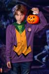 Halloween Cartoon Clown Hoodie for Kids 11-12