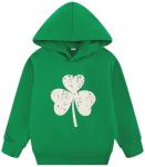 Girls St. Patrick's Day Shamrock Long Sleeve Tee