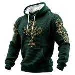 St. Patrick's Day Shamrock Graphic Hoodie for Men