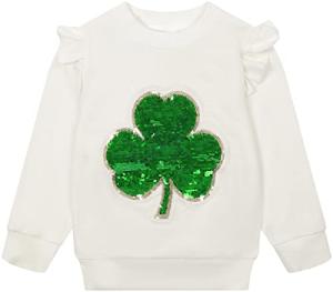 Lucky Shamrock St. Patrick's Day T-Shirt for Girls