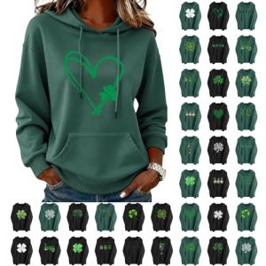 Shamrock Heart Hoodie for St. Patrick's Day