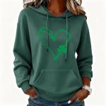 Shamrock Heart Hoodie for St. Patrick's Day