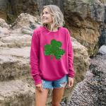 St. Patrick's Day Shamrock Sequin Sweatshirt