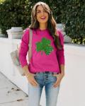 St. Patrick's Day Shamrock Sequin Sweatshirt